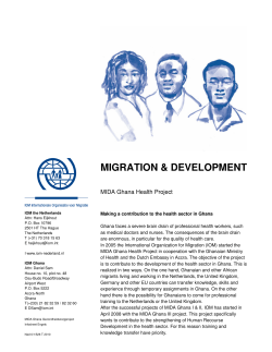 Migration and Development: MIDA Ghana