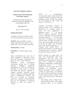 American Mining Congress v. United States E.P.A