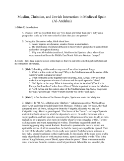 Muslim, Christian, and Jewish Interaction in Medieval Spain (Al