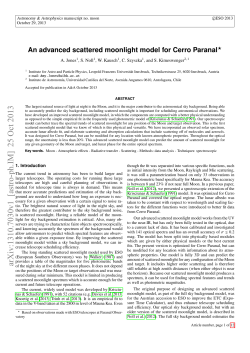 An advanced scattered moonlight model for Cerro Paranal