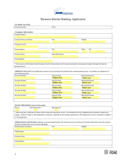 Business Internet Banking Application