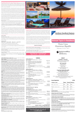 Relevant Topics in Anesthesia - Northwest Anesthesia Seminars