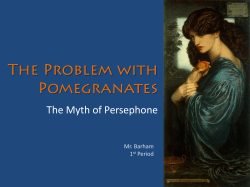 The Myth of Persephone