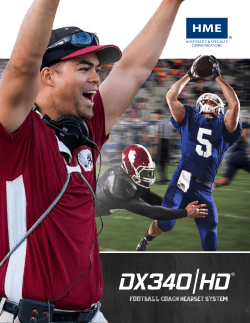 DX340 | HD Football Coach Headset Brochure