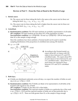 366 Part V From the Data at Hand to the World at