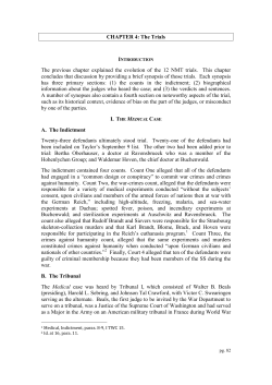 CHAPTER 4: The Trials The previous chapter explained the