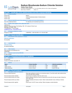 Sodium Bicarbonate-Sodium Chloride Solution