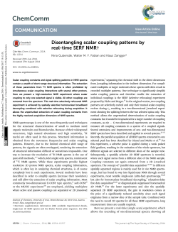 Disentangling scalar coupling patterns by real