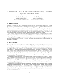 A Study of the Clarity of Functionally and Structurally Composed