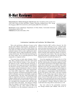 The Pullman Strike - H-Net