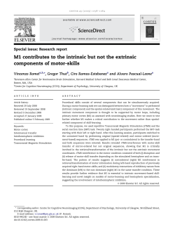 M1 contributes to the intrinsic but not the extrinsic components of