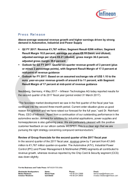 Press Release - Infineon Technologies