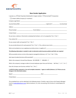 New Vendor Application
