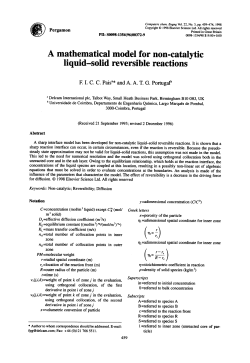 A mathematical model for non-catalytic liquid