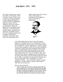 Jos&eacute; Mart&iacute; - Let Cuba Live