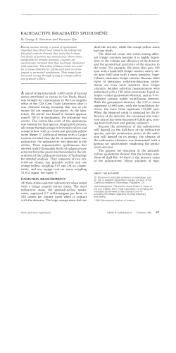 Radioactive Irradiated Spodumene