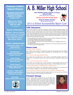 A.B. Miller - Fontana Unified School District