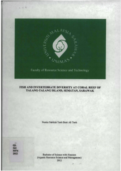 FISH AND INVERTEBRATE DIVERSITY AT CORAL REEF OF