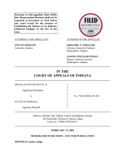 Douglas Wayne Buck II v. State of Indiana