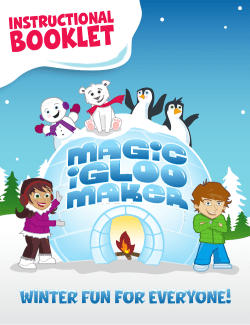 BOOKLET - Magic Igloo Maker