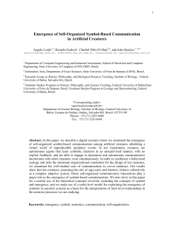 Emergence of Self-Organized Symbol-Based