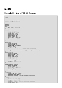 Example 52. New mPDF 4-2 features