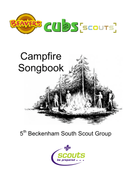 campfire songs - 5th Beckenham South Scout Group