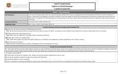 Unit K.2: Good Friends English as a Second Language 4