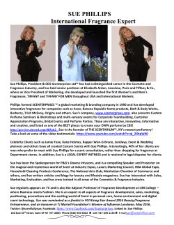 SUE PHILLIPS International Fragrance Expert