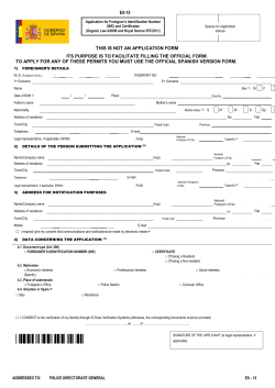 NIE form