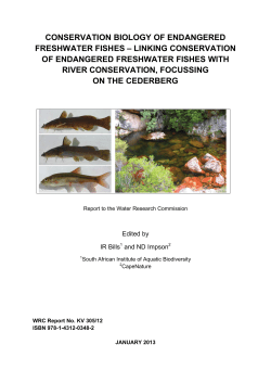 conservation biology of endangered freshwater fishes