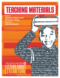 Teacher`s Guide - Humanities Montana