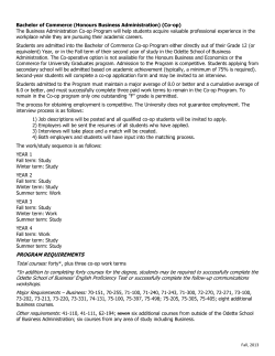 Course Sequencing (for students enrolled Fall 2013 or later)