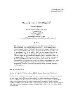 Measuring Treasury Market Liquidity
