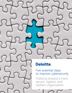 Five essential steps to improve cybersecurity