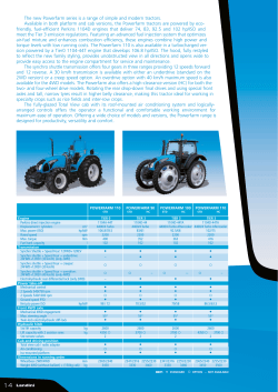 The new Powerfarm series is a range of simple and modern tractors