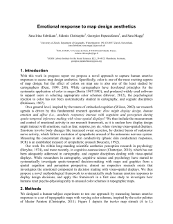 Emotional response to map design aesthetics