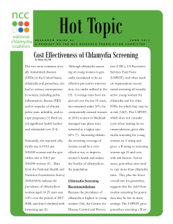 Cost Effectiveness of Chlamydia Screening