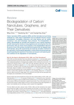 Biodegradation of Carbon Nanotubes, Graphene, and Their