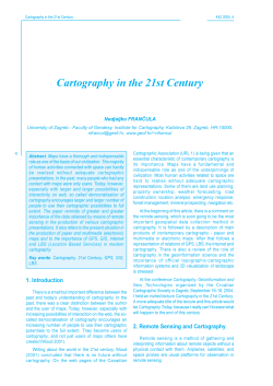 Cartography in the 21st Century