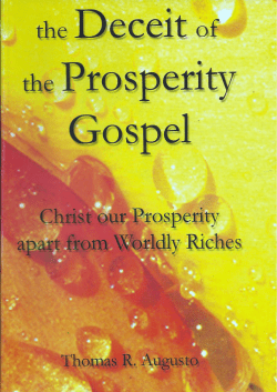 The Deceit of Prosperity