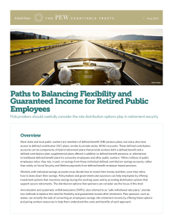 Paths to Balancing Flexibility and Guaranteed Income for Retired