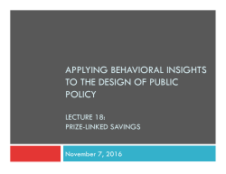 Lecture 18 Prize-Linked Savings 2016-11