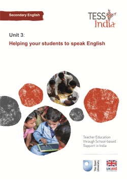 Helping your students to speak English