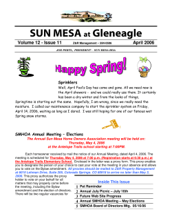 SUN MESA at Gleneagle - Sun Mesa Townhome Owners