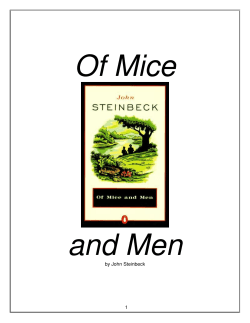 Of Mice and Men Study Booklet