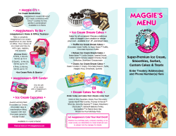 maggie`s menu