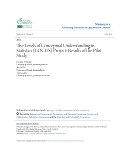 The Levels of Conceptual Understanding in Statistics