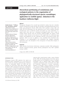 Hierarchical partitioning of evolutionary and ecological patterns in