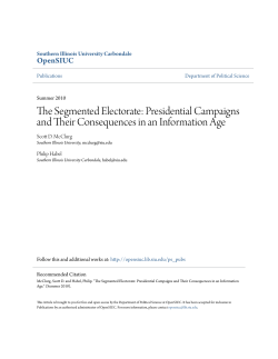 The Segmented Electorate: Presidential Campaigns